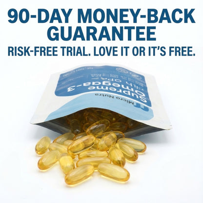 Micro Nutra™ Supreme Omega-3 Fish Oil w/ Ultra High EPA & DHA, Burpless Softgels